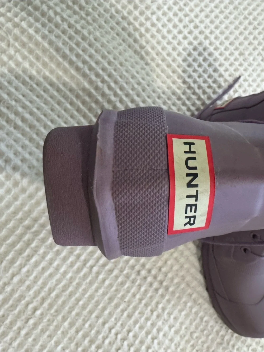 Hunter Lilac Lace-Up Rain Boots